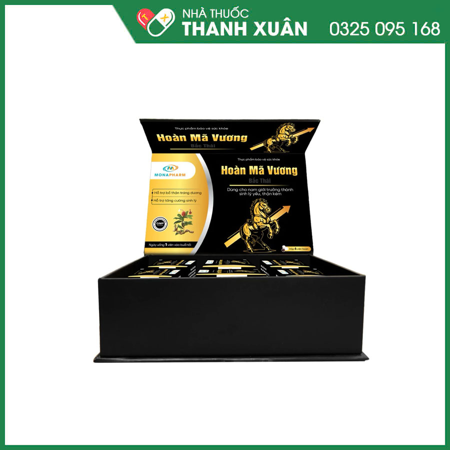 Hoàn Mã Vương viên uống giúp hỗ trợ bổ thận tráng dương, giúp tăng cường sinh lý